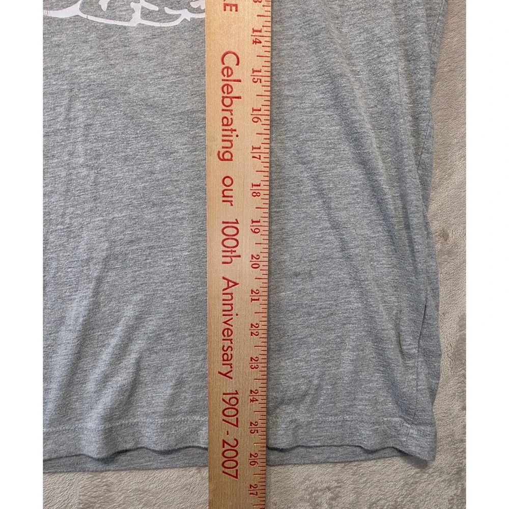 True Religion Mens Buddha Logo Graphic T-Shirt Gray Short Sleeve Medium